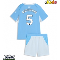 Manchester City Elliot Anderson #5 Replica Home Minikit 2026-27 Short Sleeve (+ pants)
